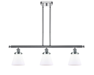 Cone - 3 Light - 36 inch - Polished Chrome - Stem Hung - Island Light (916-3I-PC-G61-LED)