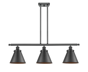 Appalachian - 3 Light - 36 inch - Matte Black - Stem Hung - Island Light (916-3I-BK-M13)