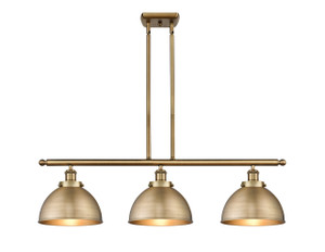 Derby - 3 Light - 36 inch - Brushed Brass - Stem Hung - Island Light (916-3I-BB-MFD-10-BB)