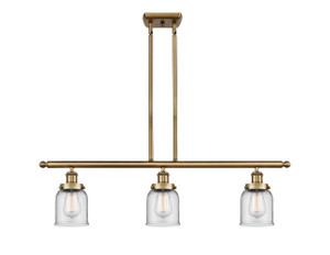 Bell - 3 Light - 36 inch - Brushed Brass - Stem Hung - Island Light (916-3I-BB-G52-LED)