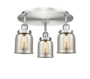 Cone - 3 Light - 17 inch - Satin Nickel - Flush Mount (916-3C-SN-G58)