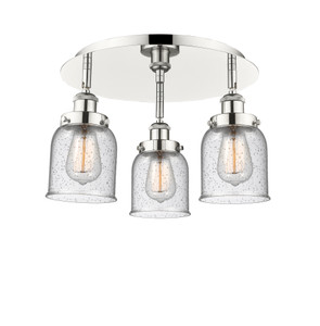 Cone - 3 Light - 17 inch - Polished Nickel - Flush Mount (916-3C-PN-G54)