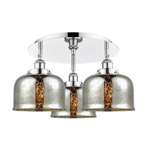 Cone - 3 Light - 20 inch - Polished Chrome - Flush Mount (916-3C-PC-G78)