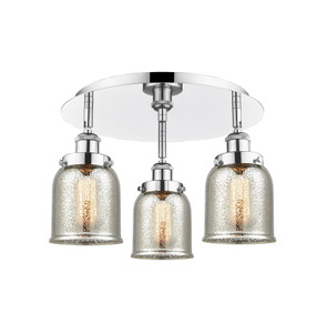 Cone - 3 Light - 17 inch - Polished Chrome - Flush Mount (916-3C-PC-G58)