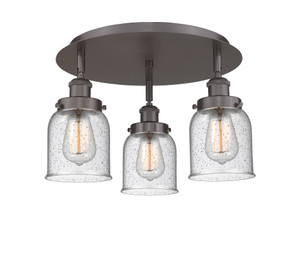 Cone - 3 Light - 17 inch - Oil Rubbed Bronze - Flush Mount (916-3C-OB-G54)