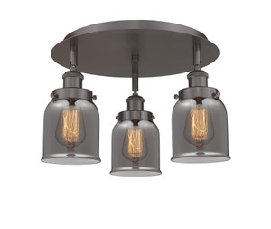 Cone - 3 Light - 17 inch - Oil Rubbed Bronze - Flush Mount (916-3C-OB-G53)