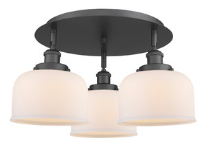 Cone - 3 Light - 20 inch - Matte Black - Flush Mount (916-3C-BK-G71)