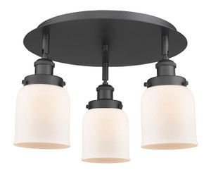 Cone - 3 Light - 17 inch - Matte Black - Flush Mount (916-3C-BK-G51)