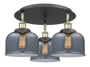 Cone - 3 Light - 20 inch - Black Antique Brass - Flush Mount (916-3C-BAB-G73)