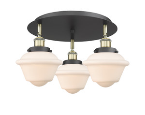 Oxford - 3 Light - 19 inch - Black Antique Brass - Flush Mount (916-3C-BAB-G531)