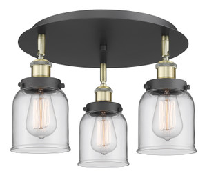 Edison - 3 Light - 17 inch - Black Antique Brass - Flush Mount (916-3C-BAB-G52)