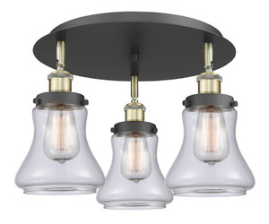 Bellmont - 3 Light - 18 inch - Black Antique Brass - Flush Mount (916-3C-BAB-G192)