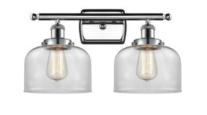 Bell - 2 Light - 18 inch - Polished Chrome - Bath Vanity Light (916-2W-PC-G72)