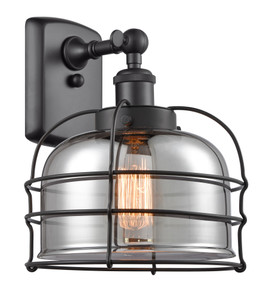 Bell Cage - 1 Light - 8 inch - Matte Black - Sconce (916-1W-BK-G73-CE)