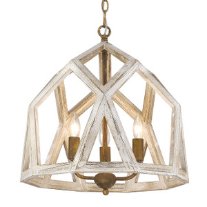 Asher 3 Light Pendant In Burnished Chestnut (0881-3P BC)
