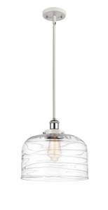 Bell - 1 Light - 12 inch - White Polished Chrome - Mini Pendant (916-1S-WPC-G713-L-LED)