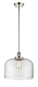 Bell - 1 Light - 12 inch - Polished Nickel - Mini Pendant (916-1S-PN-G72-L)