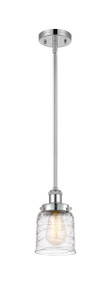 Bell - 1 Light - 5 inch - Polished Chrome - Mini Pendant (916-1S-PC-G513)