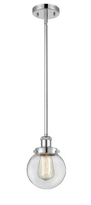 Beacon - 1 Light - 6 inch - Polished Chrome - Mini Pendant (916-1S-PC-G202-6-LED)