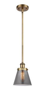 Cone - 1 Light - 6 inch - Brushed Brass - Mini Pendant (916-1S-BB-G63-LED)