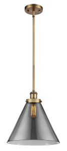 Cone - 1 Light - 12 inch - Brushed Brass - Mini Pendant (916-1S-BB-G43-L) Cone - 1 Light - 12 inch - Brushed Brass - Mini Pendant (916-1S-BB-G43-L)