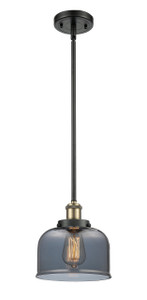 Bell - 1 Light - 8 inch - Black Antique Brass - Mini Pendant (916-1S-BAB-G73-LED)