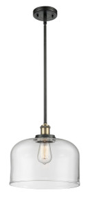 Bell - 1 Light - 12 inch - Black Antique Brass - Mini Pendant (916-1S-BAB-G72-L-LED)