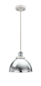 Derby - 1 Light - 10 inch - White Polished Chrome - Cord hung - Mini Pendant (916-1P-WPC-MFD-10-PC)