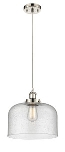 Bell - 1 Light - 12 inch - Polished Nickel - Cord hung - Mini Pendant (916-1P-PN-G74-L)