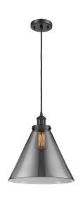 Cone - 1 Light - 12 inch - Matte Black - Cord hung - Mini Pendant (916-1P-BK-G43-L-LED)