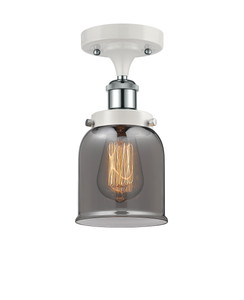 Bell - 1 Light - 5 inch - White Polished Chrome - Semi-Flush Mount (916-1C-WPC-G53)