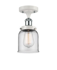 Bell - 1 Light - 5 inch - White Polished Chrome - Semi-Flush Mount (916-1C-WPC-G52-LED)