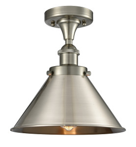 Briarcliff - 1 Light - 10 inch - Brushed Satin Nickel - Semi-Flush Mount (916-1C-SN-M10-SN)