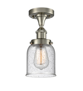 Bell - 1 Light - 5 inch - Brushed Satin Nickel - Flush Mount (916-1C-SN-G54-LED)