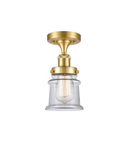 Canton - 1 Light - 6 inch - Satin Gold - Flush Mount (916-1C-SG-G182S)