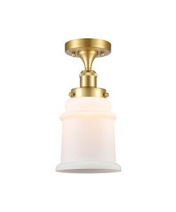 Canton - 1 Light - 6 inch - Satin Gold - Flush Mount (916-1C-SG-G181)