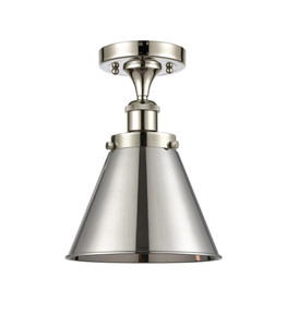 Appalachian - 1 Light - 7 inch - Polished Nickel - Semi-Flush Mount (916-1C-PN-M13-PN-LED)