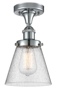 Cone - 1 Light - 6 inch - Polished Chrome - Semi-Flush Mount (916-1C-PC-G64-LED)