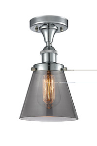 Cone - 1 Light - 6 inch - Polished Chrome - Semi-Flush Mount (916-1C-PC-G63)