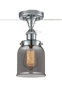 Bell - 1 Light - 5 inch - Polished Chrome - Semi-Flush Mount (916-1C-PC-G53-LED)