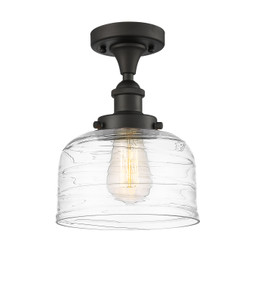 Bell - 1 Light - 8 inch - Oil Rubbed Bronze - Semi-Flush Mount (916-1C-OB-G713-LED)