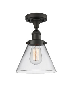 Cone - 1 Light - 8 inch - Oil Rubbed Bronze - Semi-Flush Mount (916-1C-OB-G42)