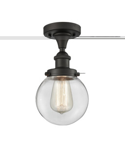 Beacon - 1 Light - 6 inch - Oil Rubbed Bronze - Semi-Flush Mount (916-1C-OB-G202-6-LED)