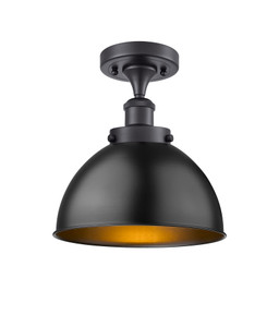 Derby - 1 Light - 10 inch - Matte Black - Semi-Flush Mount (916-1C-BK-MFD-10-BK)