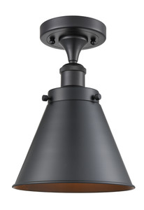 Appalachian - 1 Light - 7 inch - Matte Black - Semi-Flush Mount (916-1C-BK-M13-LED)