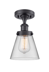 Cone - 1 Light - 6 inch - Matte Black - Semi-Flush Mount (916-1C-BK-G62)