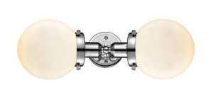 Beacon - 2 Light - 19 inch - Polished Chrome - Bath Vanity Light (900H-2W-PC-G201-6-LED)