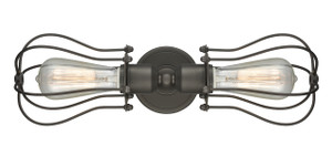 Muselet - 2 Light - 19 inch - Oil Rubbed Bronze - Bath Vanity Light (900-2W-OB-CE513-OB-LED)