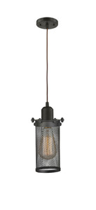 Quincy Hall - 1 Light - 5 inch - Oil Rubbed Bronze - Cord hung - Mini Pendant (900-1P-OB-CE219-OB)