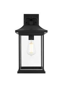 Saul 16 Inch Outdoor Wall Sconce In Black (OD612W16BK)